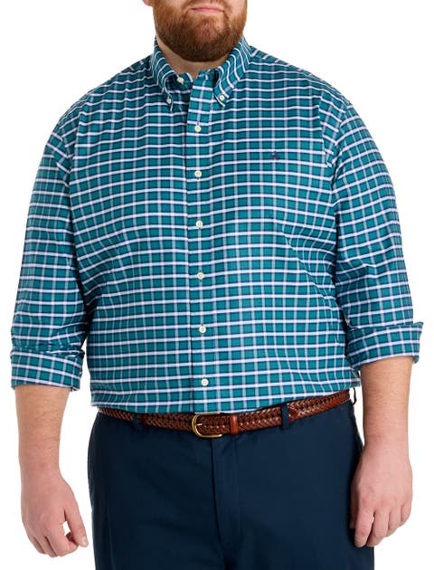 Big & Tall Non-Iron Plaid Sport Shirt V2
