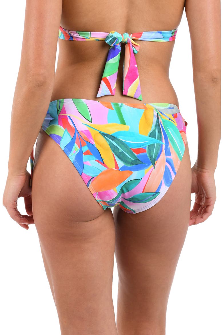 Tropi-Flage Adjustable Loop Bikini Bottoms, Alternate, color, BLUE/ GREEN MULTI