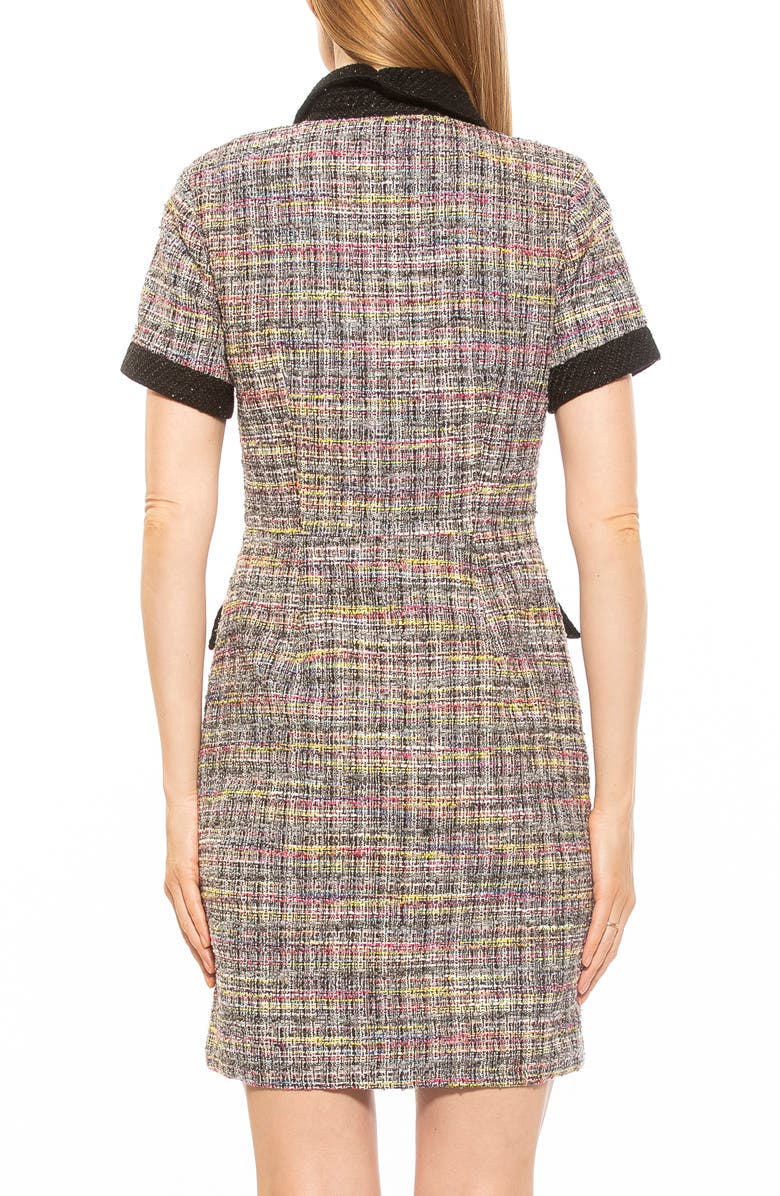 Alexia Admor Jenni Tweed Shirtdress, Alternate, color, 
