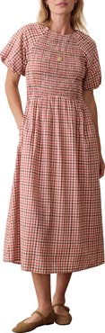 Marine Layer Gigi Smocked Midi Dress