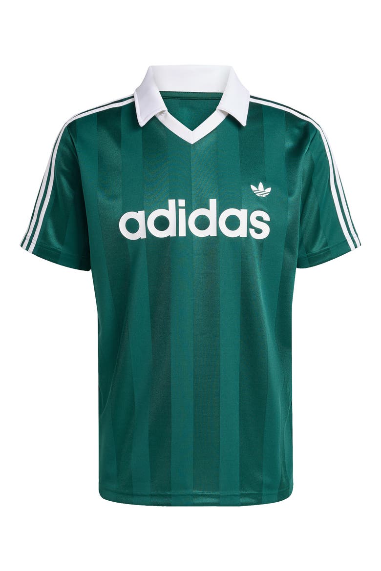 Short Sleeve Stripe Soccer Jersey, Alternate, color, COLLEGIATE GREEN