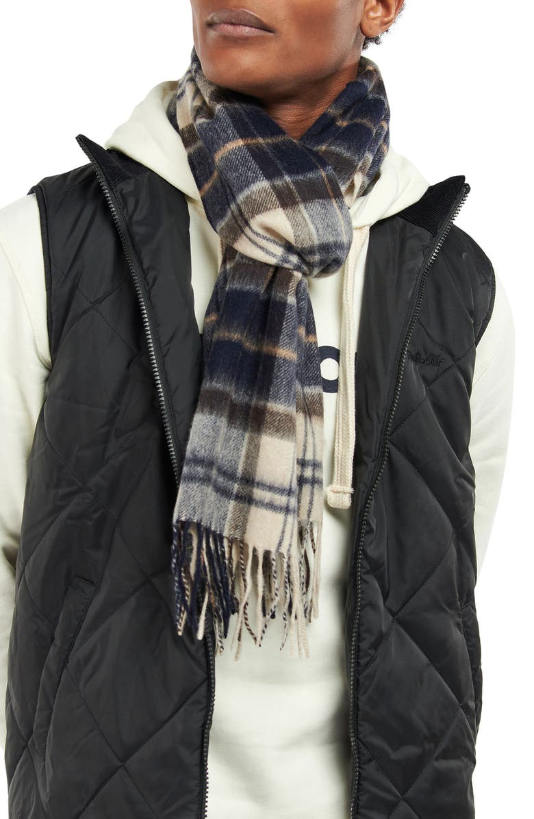 Barbour Tartan Wool & Cashmere Scarf, Main, color, 
