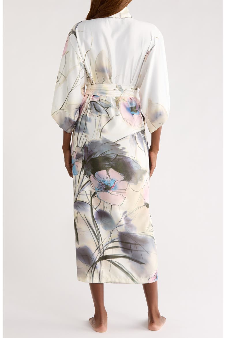 Satin Robe, Alternate, color, WHITE MULTI