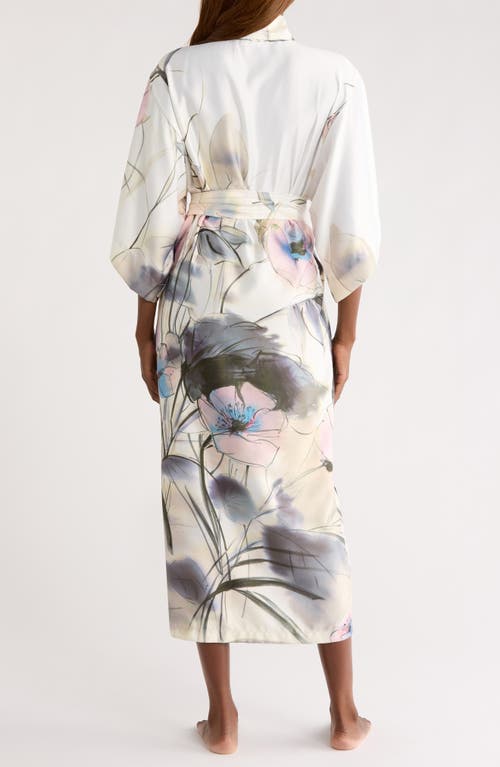 Natori Satin Robe In Multi