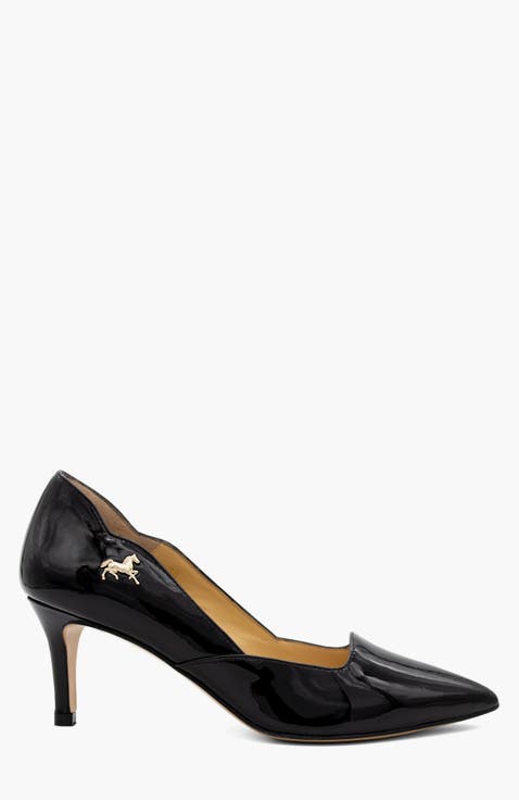 Dreamy Patent Leather Low Heel Pump