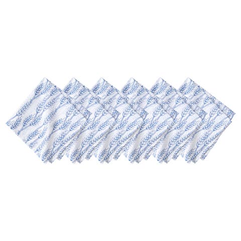 Blue Harvest Wheat Napkins Set of 6