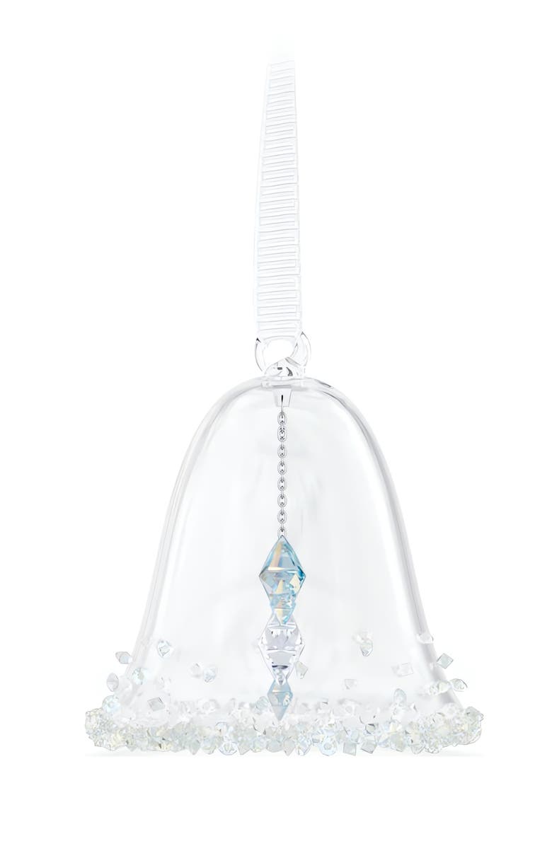 Swarovski Holiday Magic Classic Bell Ornament, Alternate, color, Clear