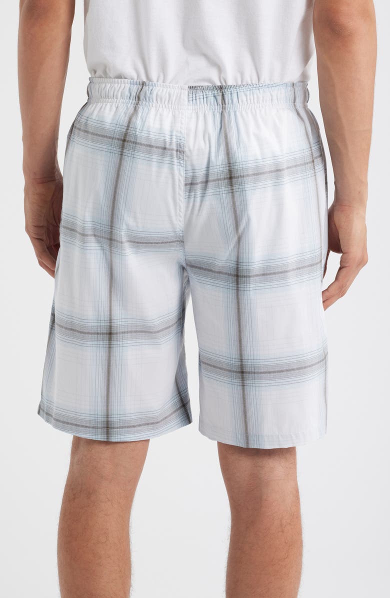 Nordstrom Poplin Shorts, Alternate, color, Blue Ombre Plaid