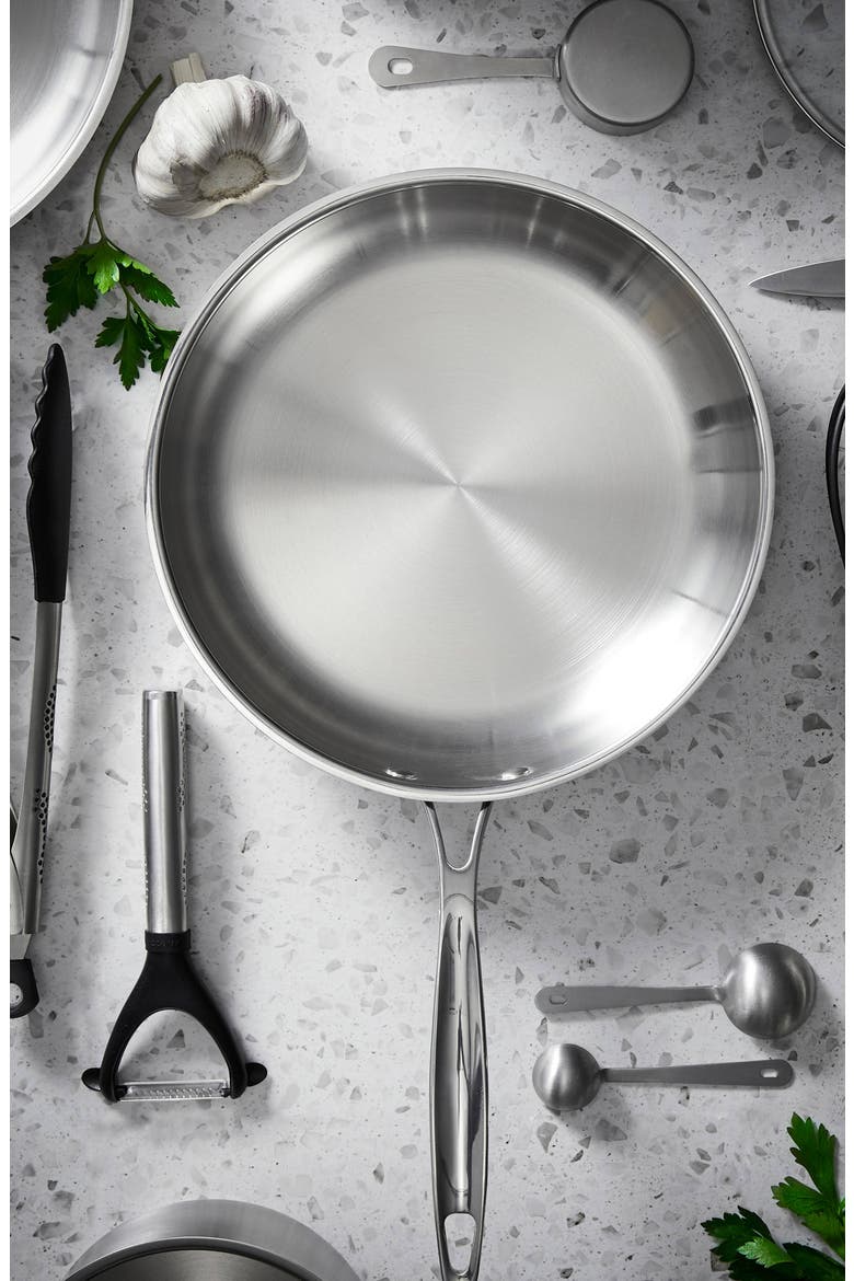 iconiX™ 10" Frypan, Alternate, color, SILVER