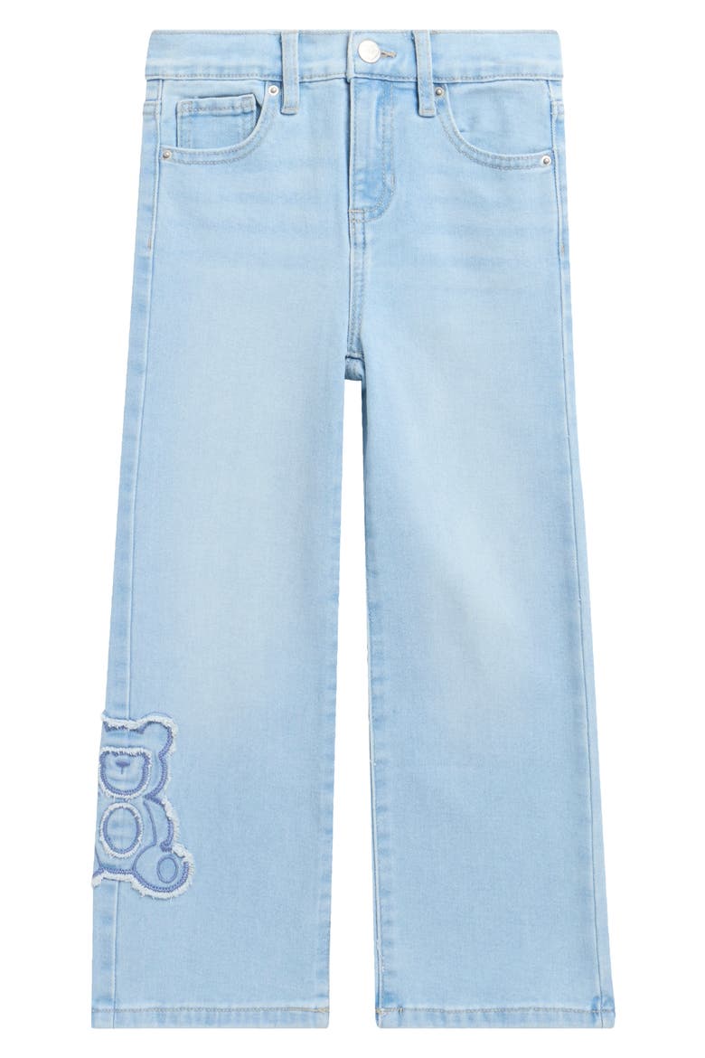 Kids' Teddy Bear Embroidered Jeans, Main, color, LIGHT BLUE