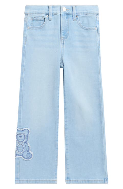 Kids' Teddy Bear Embroidered Jeans