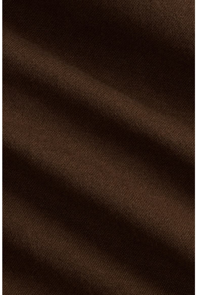 Classic Fit Brushed Cotton Flannel Button-Down Shirt, Alternate, color, BROWN