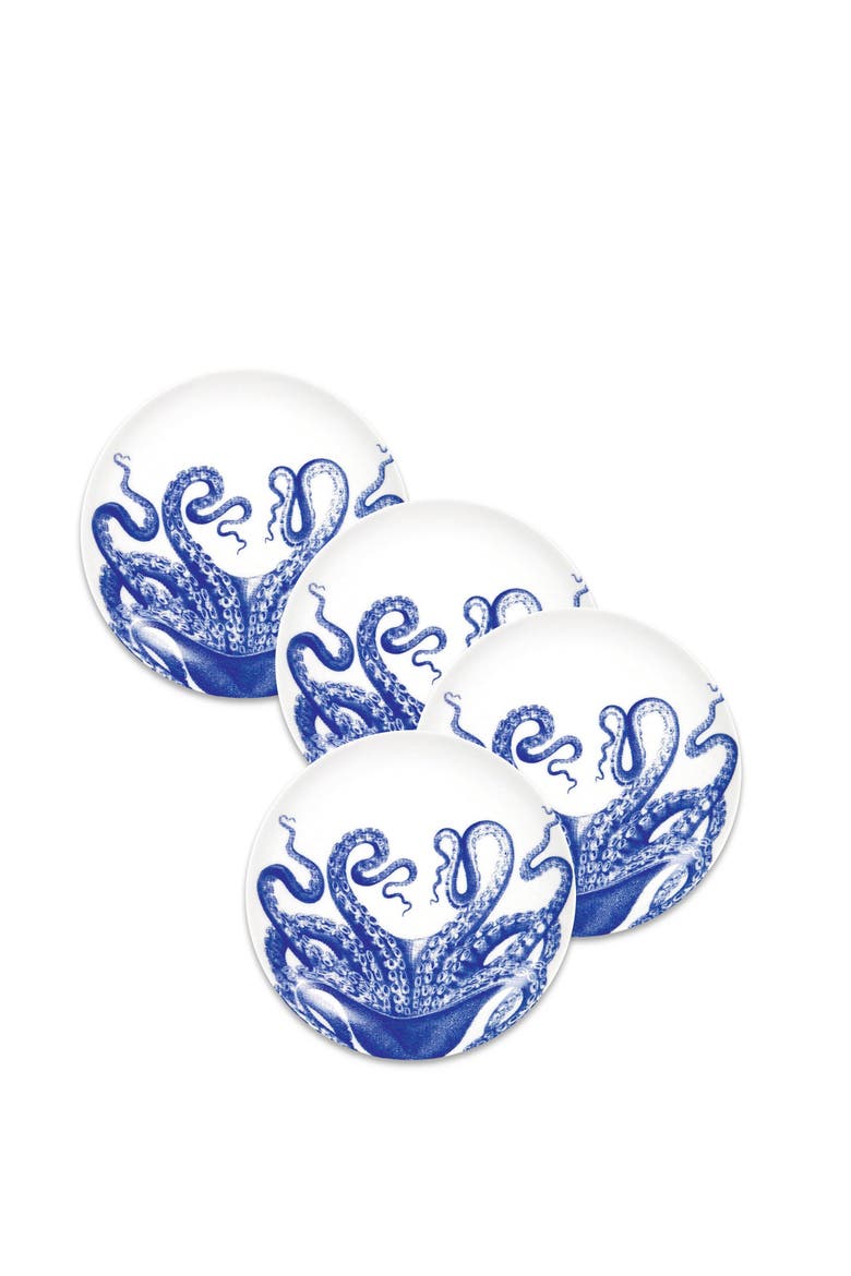 Lucy Small Plates, Porcelain - Set 4, Alternate, color, BLUE