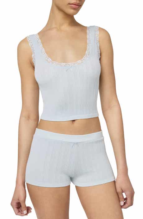 Florence by Mills Lace Trim Crop Tank