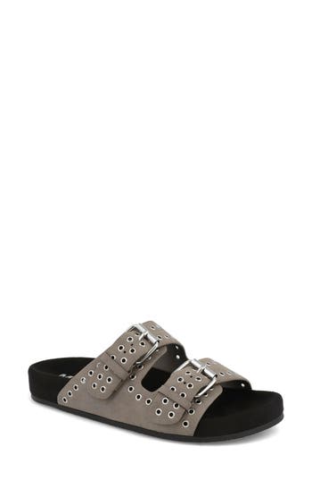 Mia Brooklyn Slide Sandal In Gray