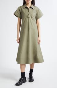 3.1 Phillip Lim Trapeze Cotton Poplin Shirtdress