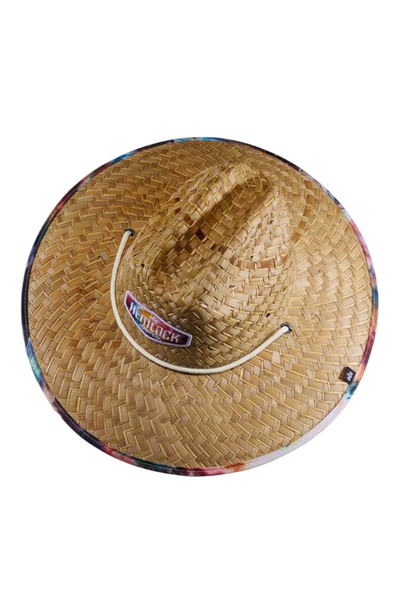 Hemlock Bowie Straw Lifeguard Hat, Alternate, color, Tie Dye