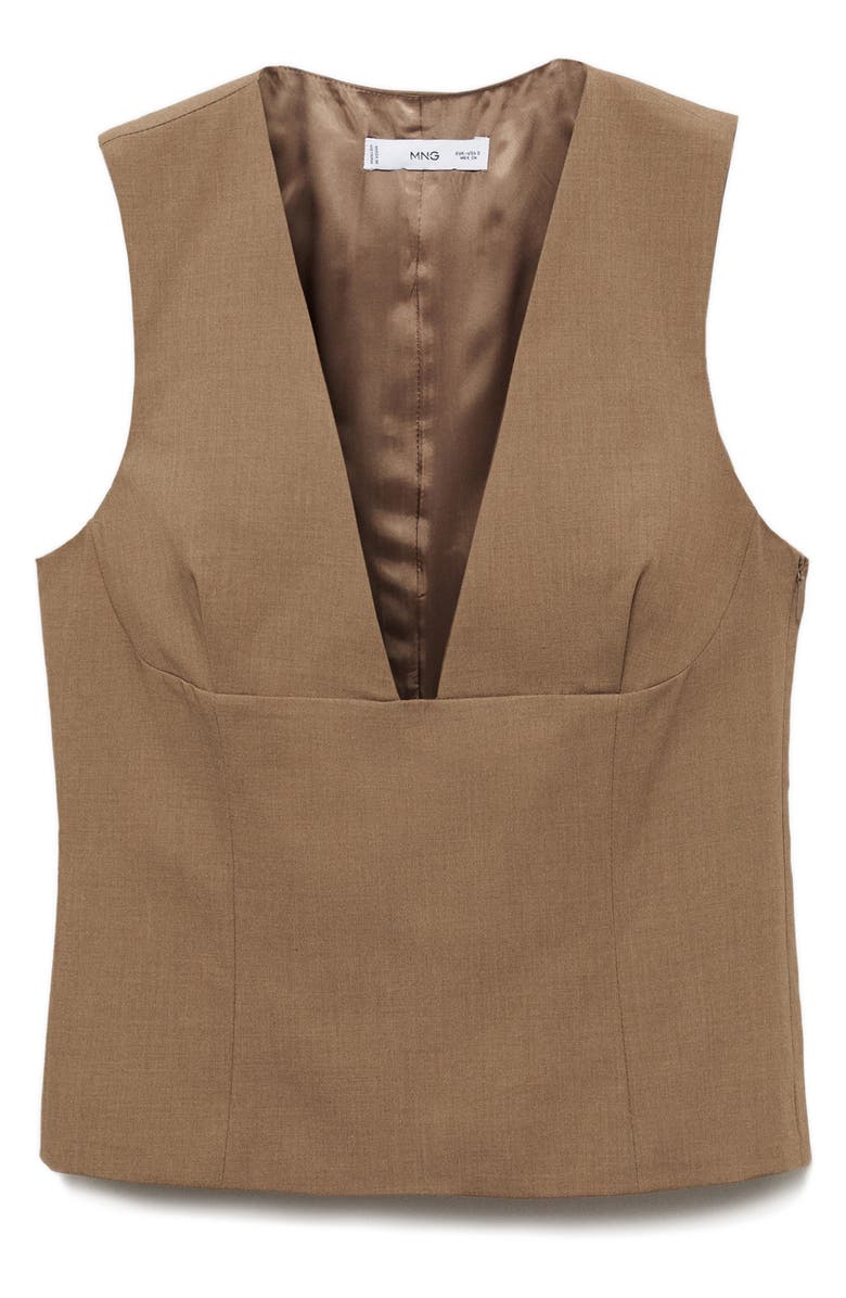 MANGO Deep V-Neck Tank, Alternate, color,