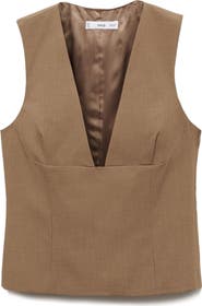 MANGO Deep V-Neck Tank