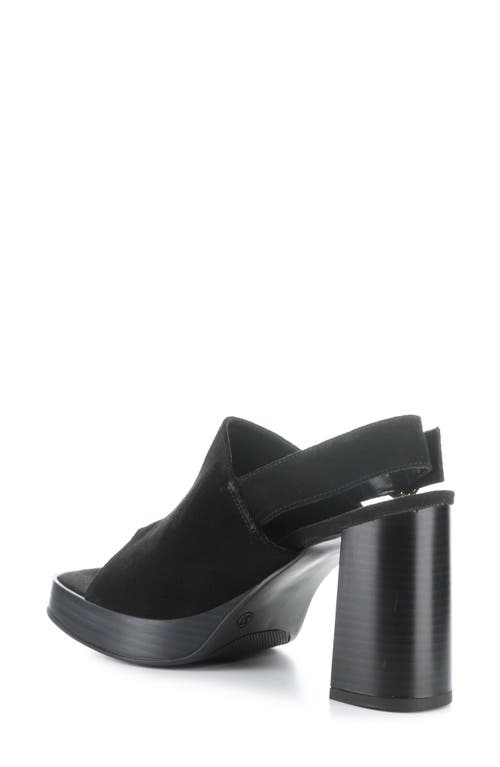 Bos. & Co. Farin Slingback Platform Sandal In Black