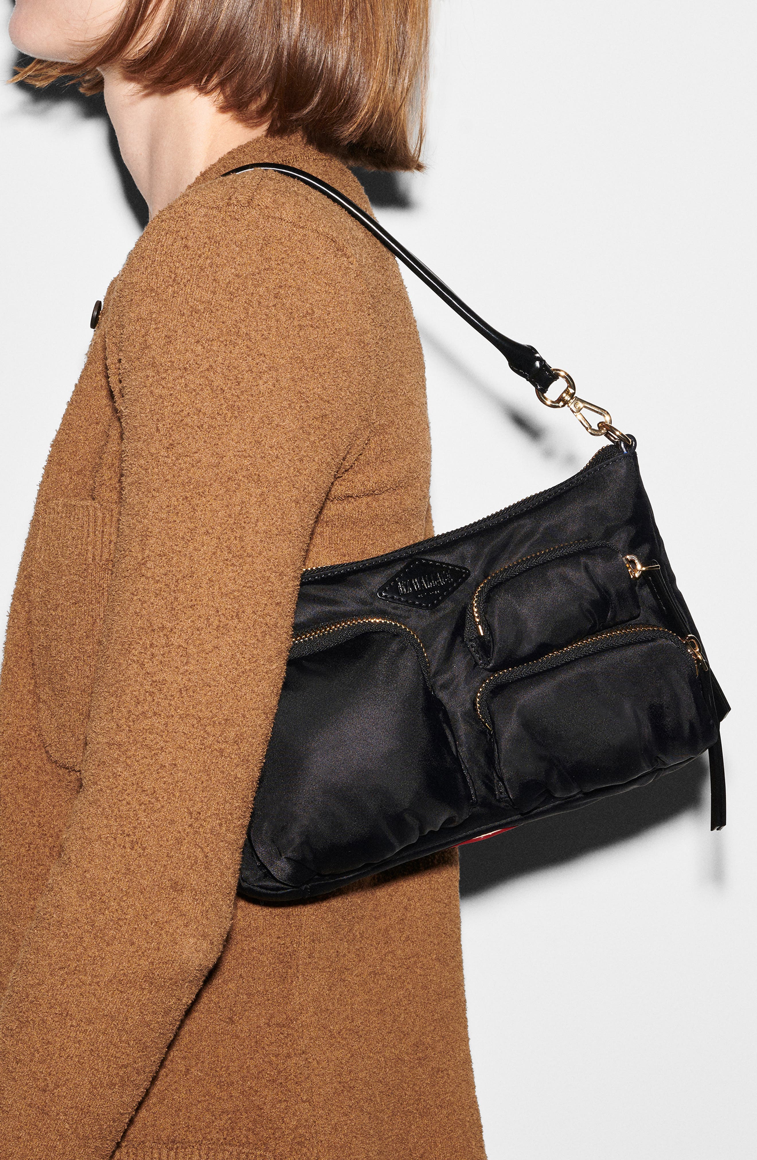 MZ Wallace Petite Chelsea Nylon Shoulder Bag, Alternate, color, 