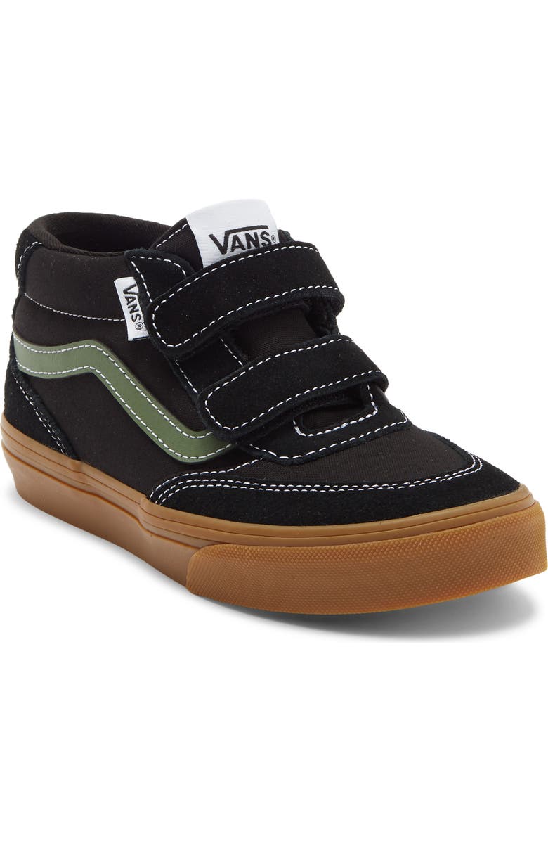 Vans Kids' Brooklyn Mid Sneaker, Main, color, Black/Green