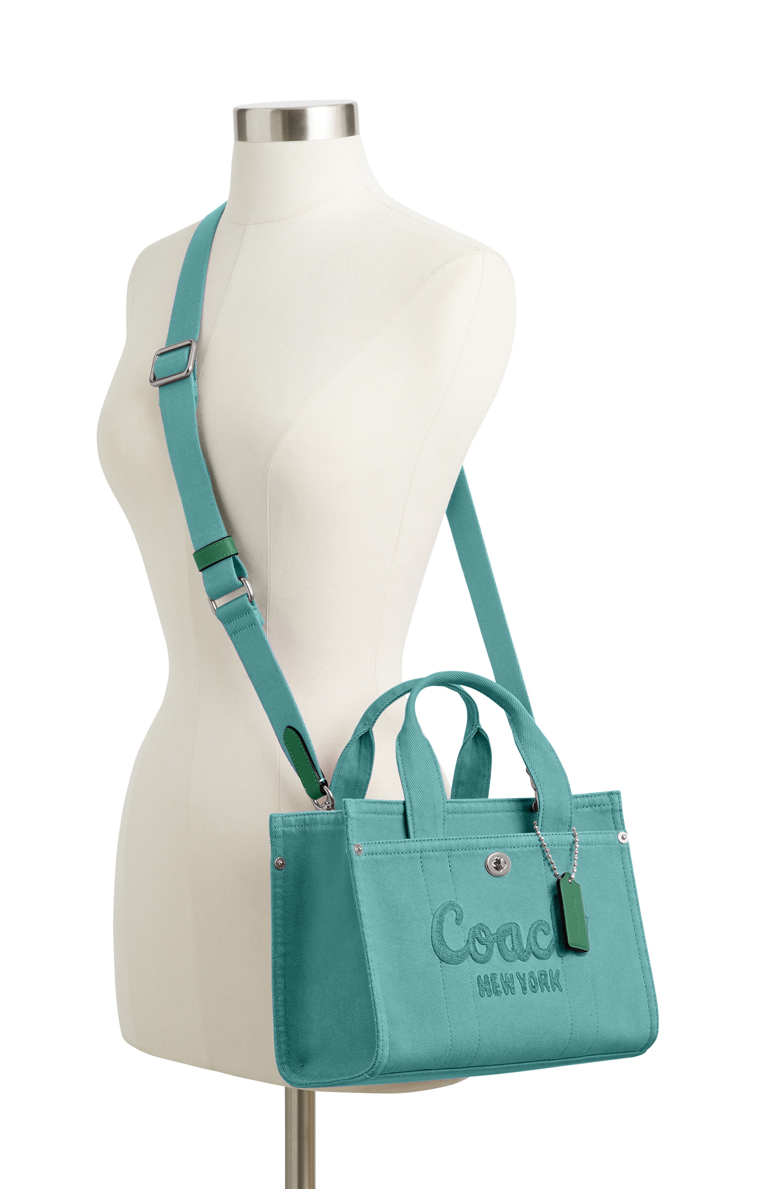 COACH Denim Cargo Tote 26, Alternate, color, 