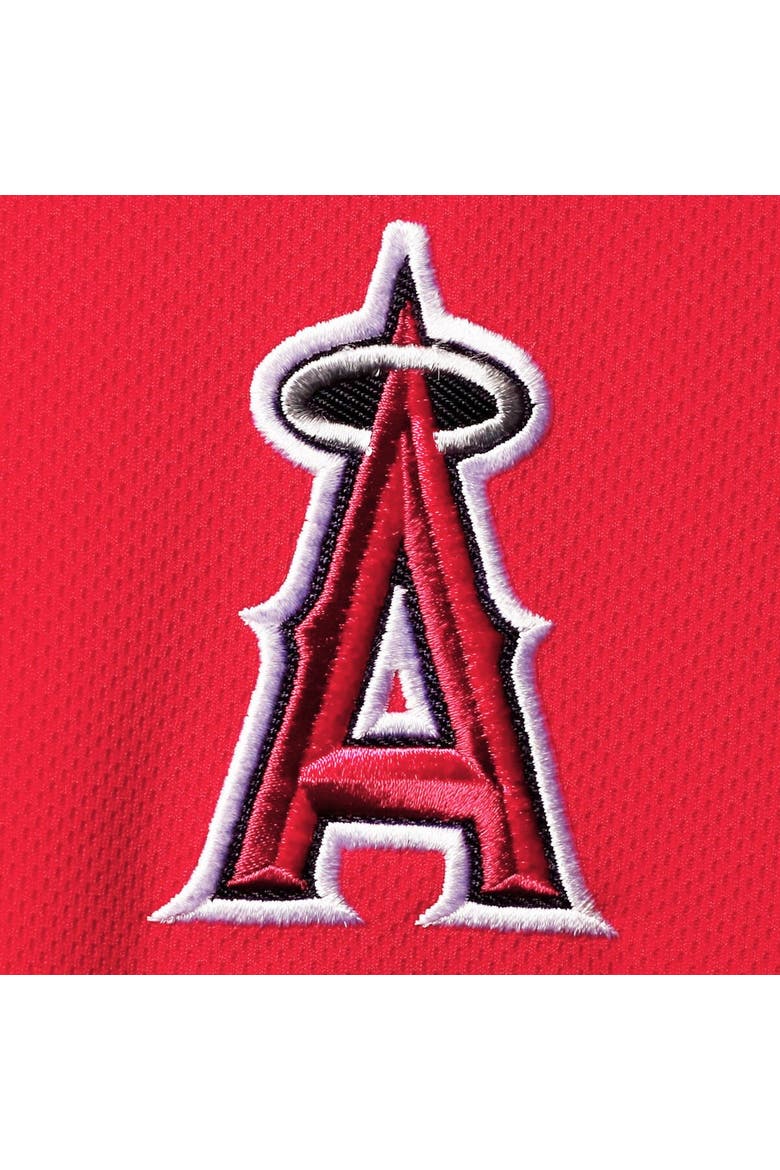 Men's Fanatics Branded Red Los Angeles Angels Big & Tall Solid Birdseye Polo, Alternate, color, Red
