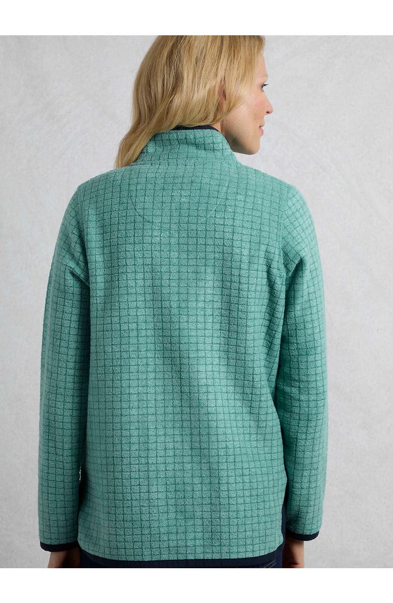 Weird Fish Tilly 1/4 Zip Grid Fleece, Alternate, color, Viridis