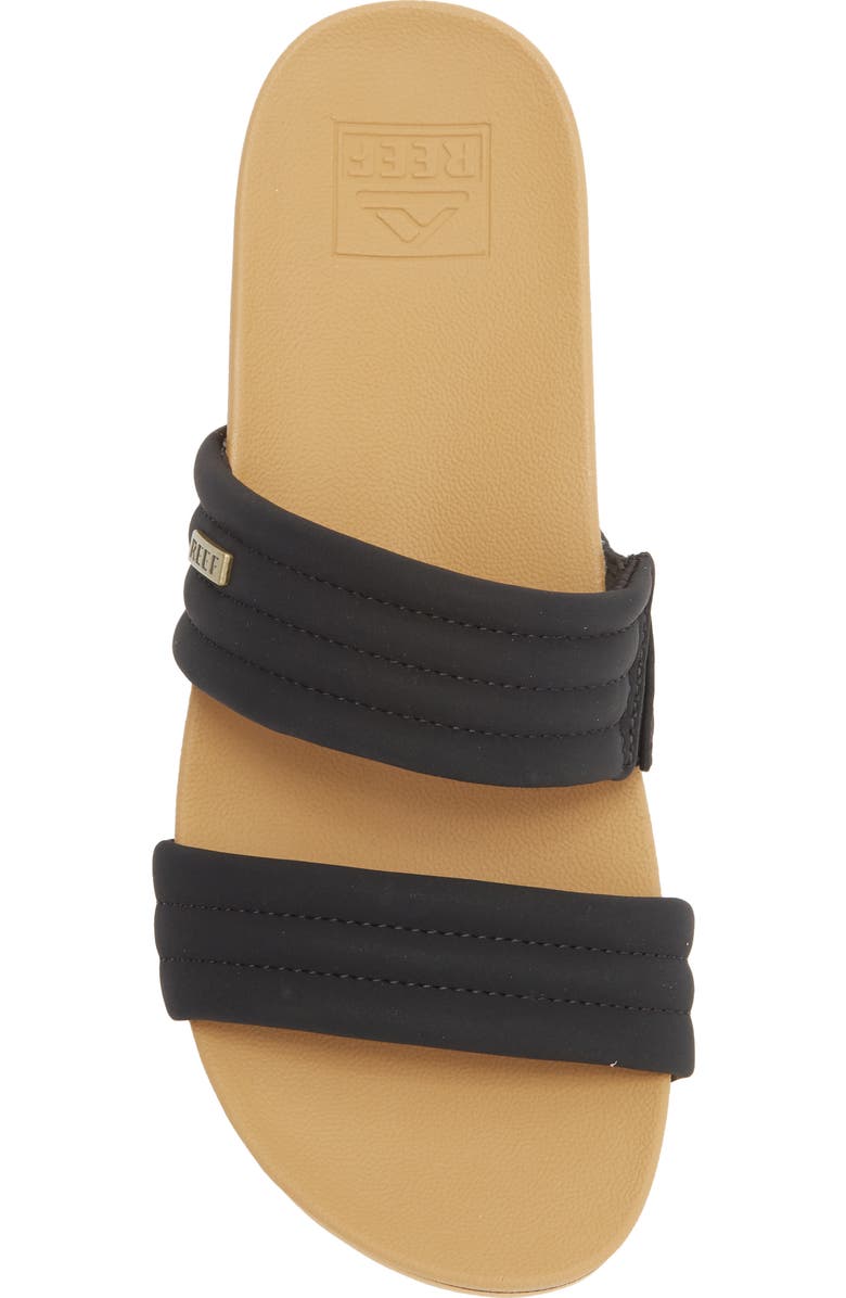 Reef Kaia 2 Bar Slide Sandal, Alternate, color, Black