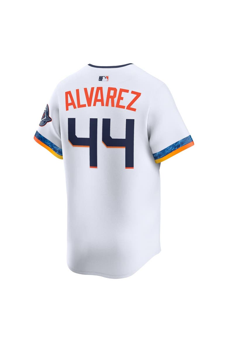 Men's Nike Yordan Alvarez White Houston Astros 2025 City Connect Limited Player Jersey, Alternate, color, White
