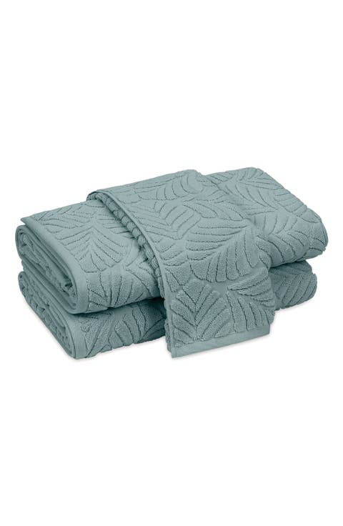 Sonia Leaf Jacquard Cotton Square Washcloth
