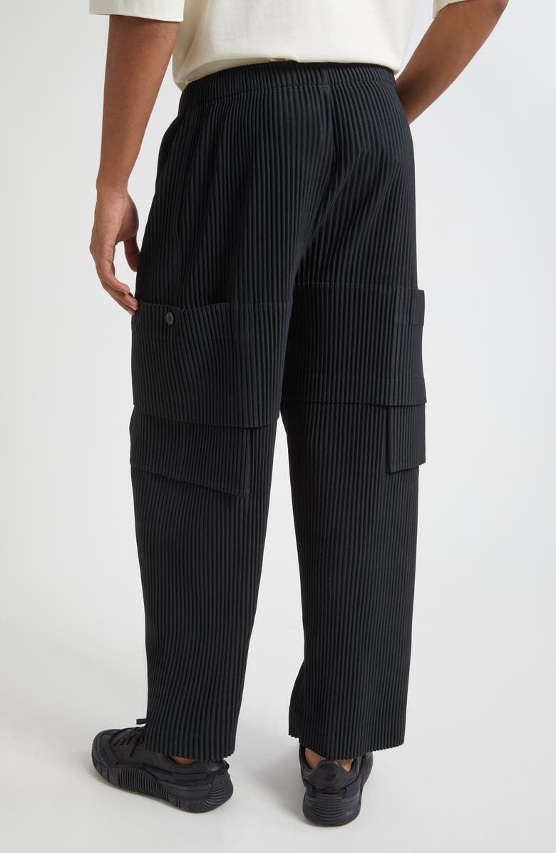 Homme Plissé Issey Miyake Pleated Cargo Pants, Alternate, color, Coke Gray