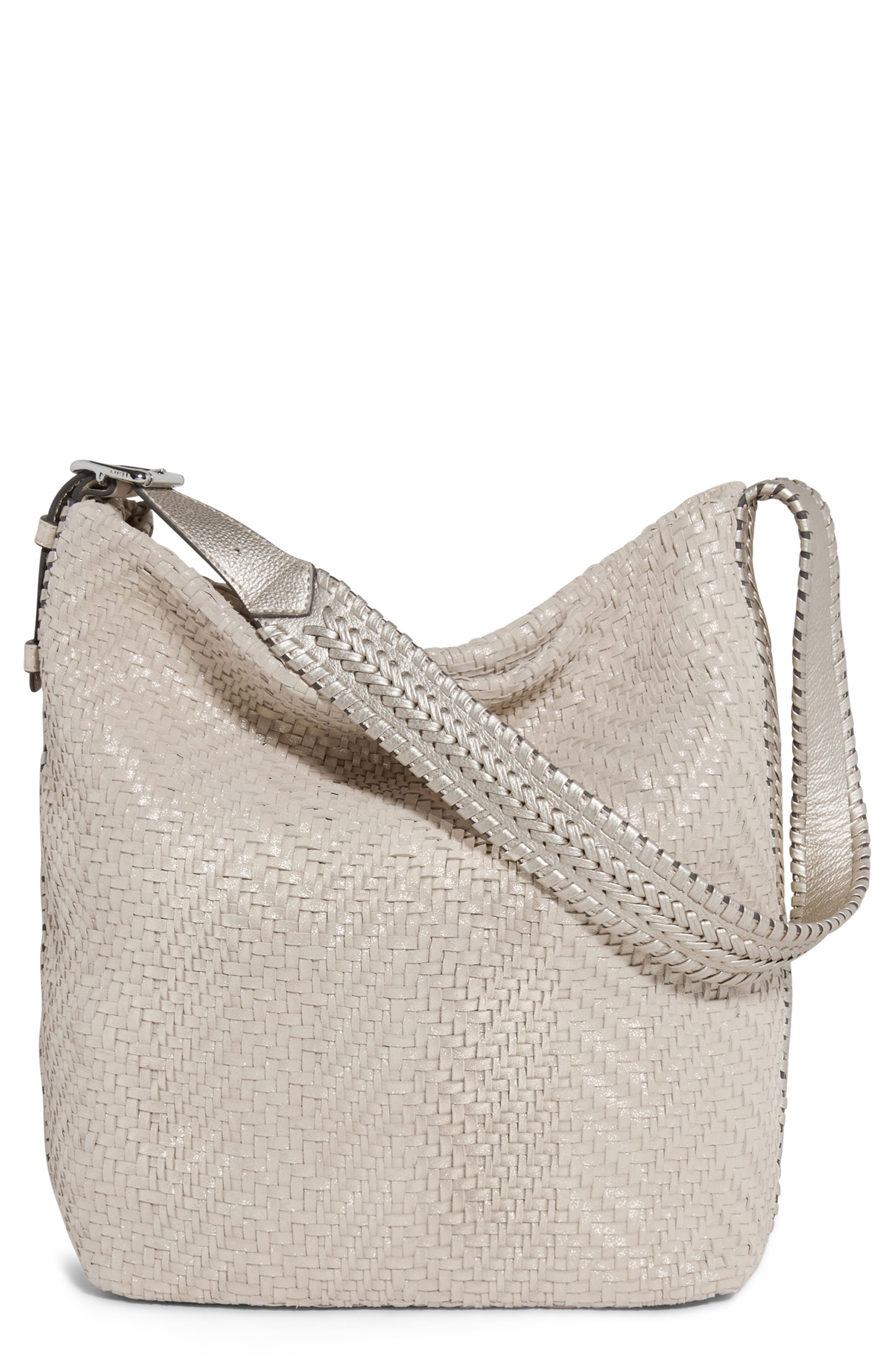 Aimee All For Love Novelty Woven Leather Bucket Bag