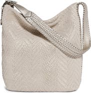 AIMEE All For Love Novelty Woven Leather Bucket Bag