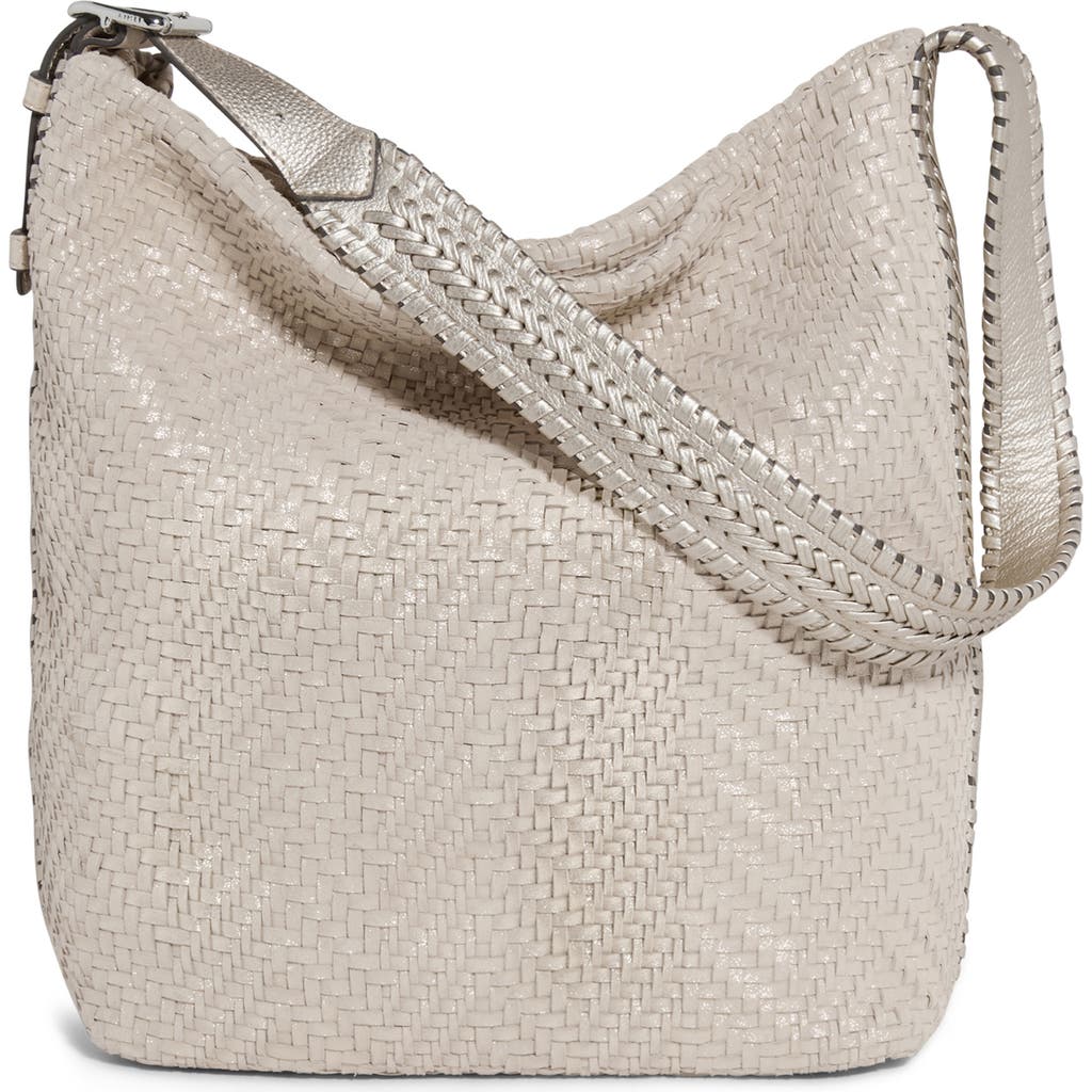 Aimee All For Love Novelty Woven Leather Bucket Bag