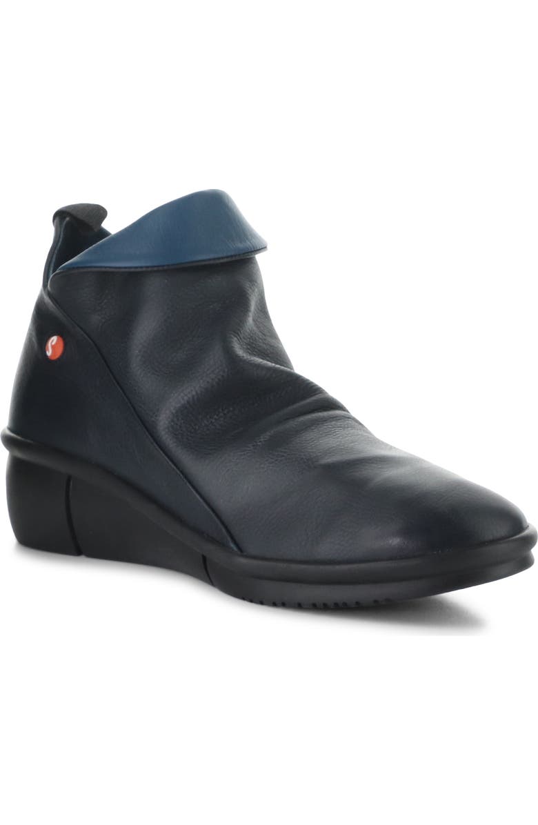 Softinos by Fly London Rara Wedge Bootie, Main, color, Navy