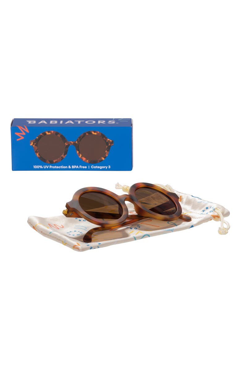 Babiators Kids' Euro Round Sunglasses, Alternate, color, Totally Tortoise