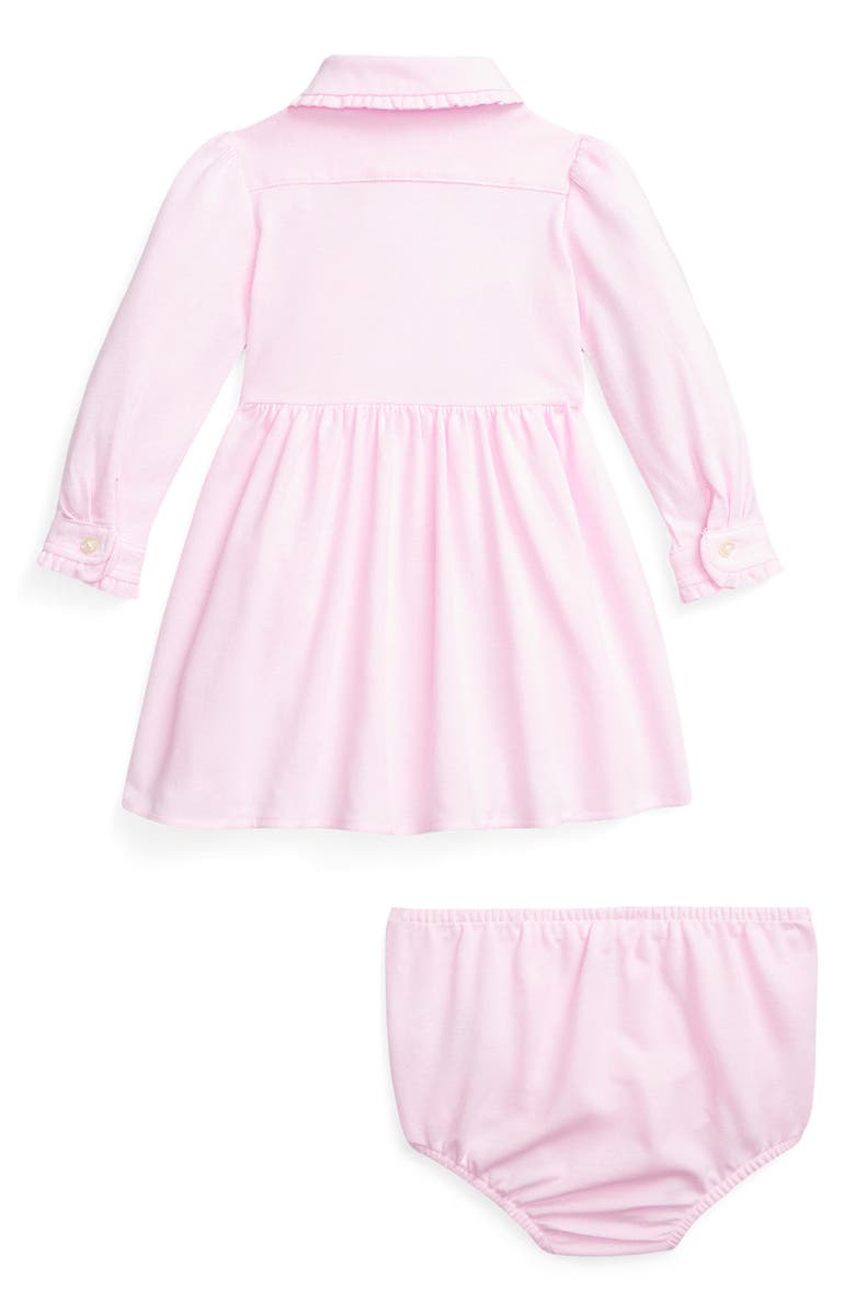 Ralph Lauren Collared Cotton Dress & Bloomers, Alternate, color,