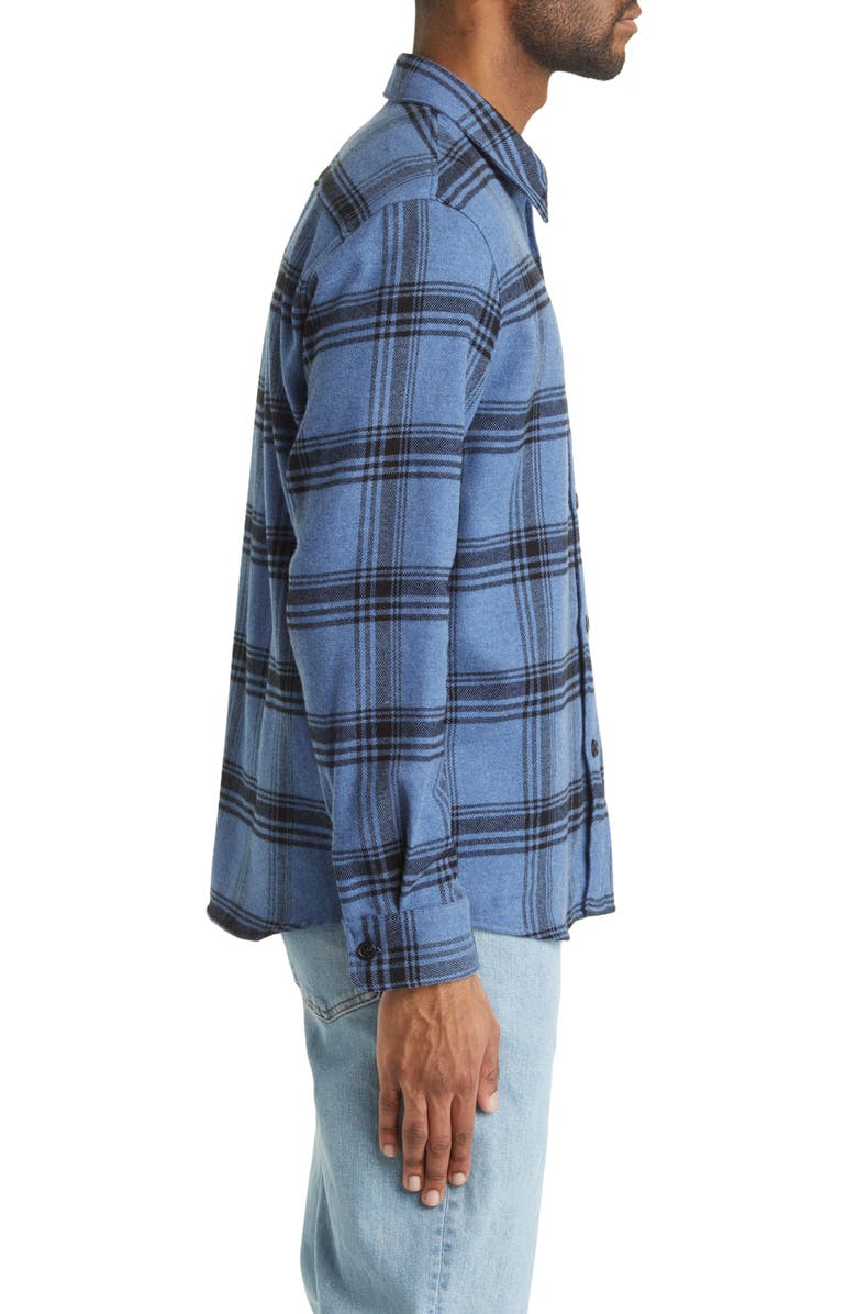 A.P.C. Surchemise Trek Plaid Flannel Button-Up Shirt, Alternate, color, 