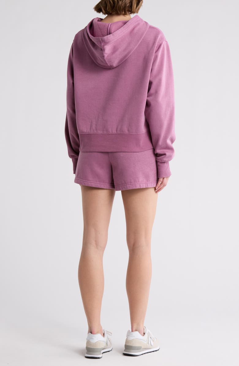 HARMONY AND BALANCE Washed Hoodie & Shorts Set, Alternate, color, 