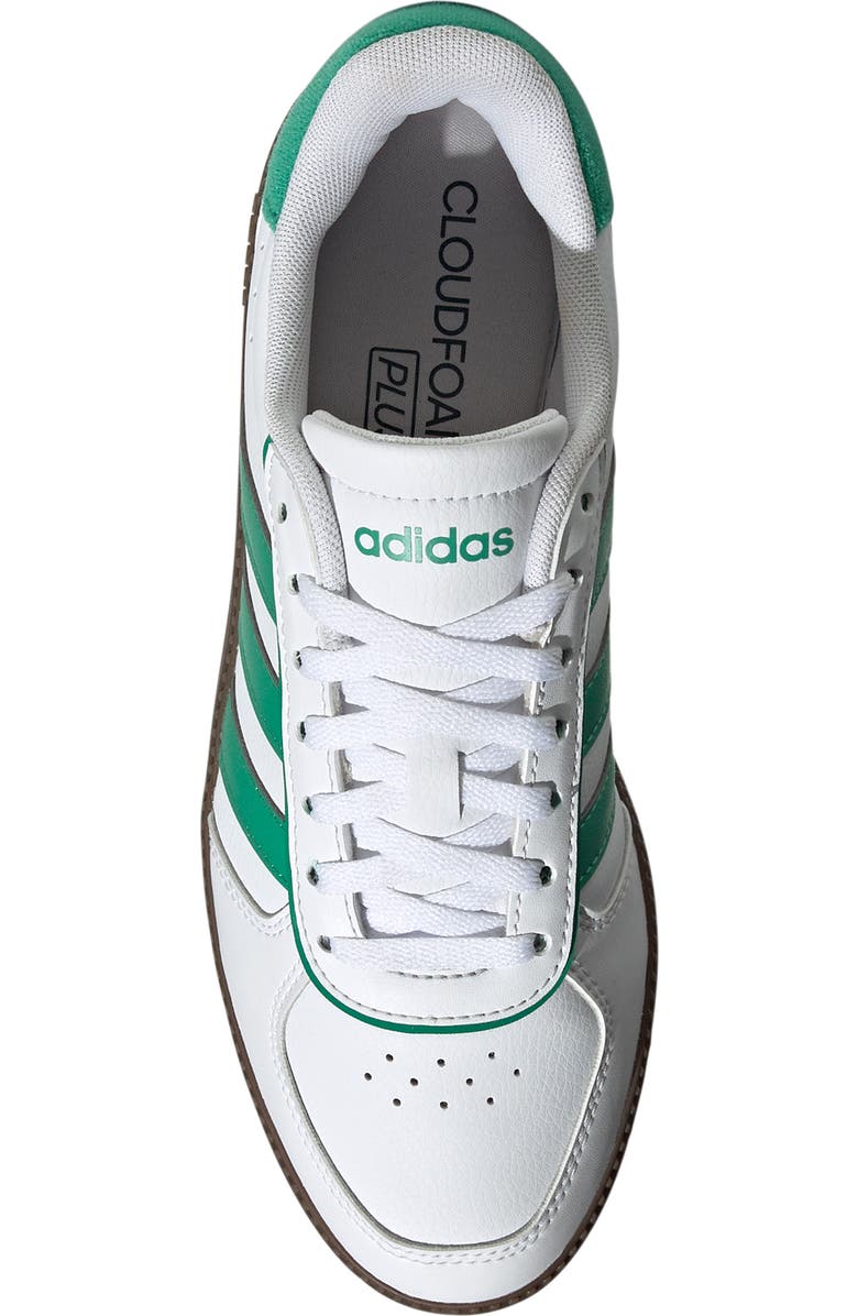adidas Breaknet Sleek Sneaker, Alternate, color, White/ Semi Court Green/ Gum