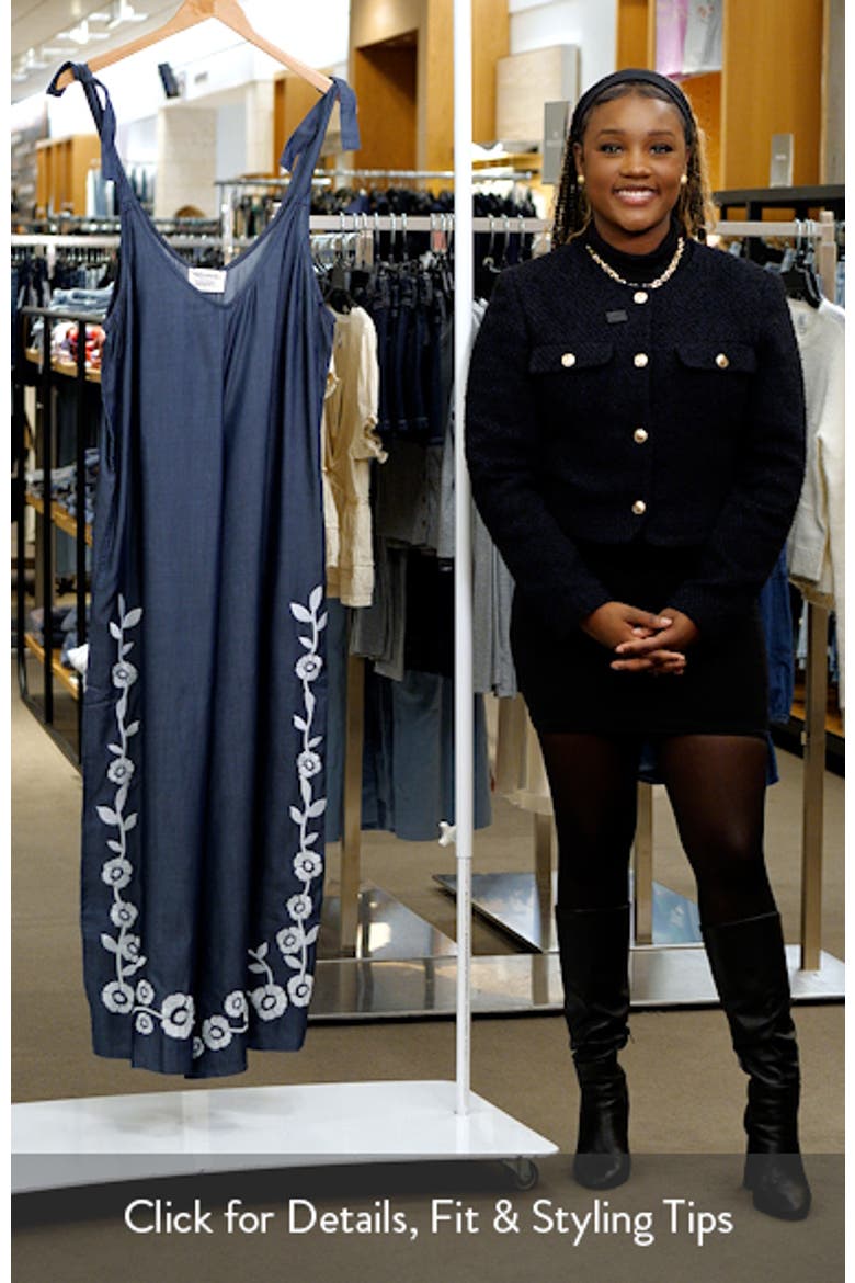 Temple Embroidered Wide Leg Jumpsuit video