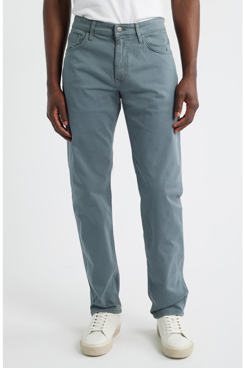 Zach Straight Leg Stretch Cotton 5-Pocket Pants, Main, color, TURBULENCE TWILL