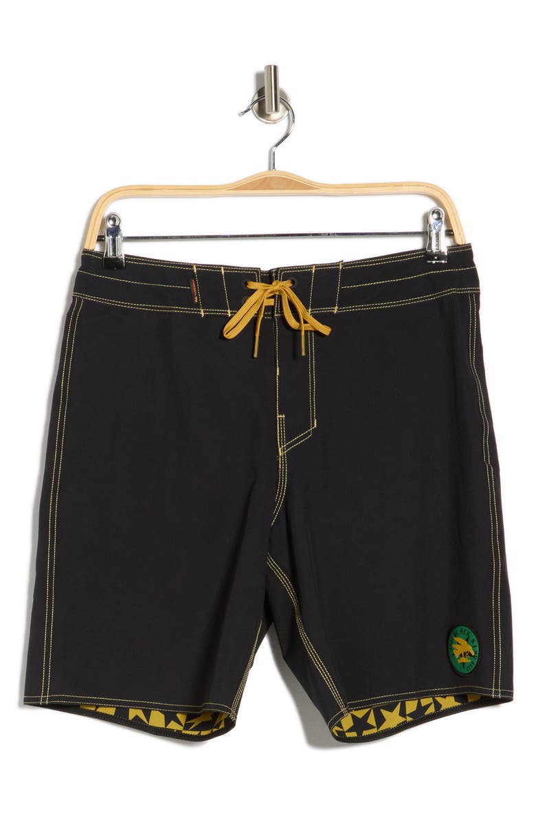 Billabong Black Star Surf Pro Board Shorts, Main, color, Black