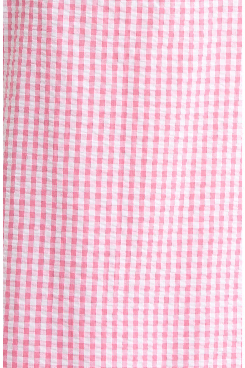 Gingham Seersucker Chemise, Alternate, color, PINK COMBO