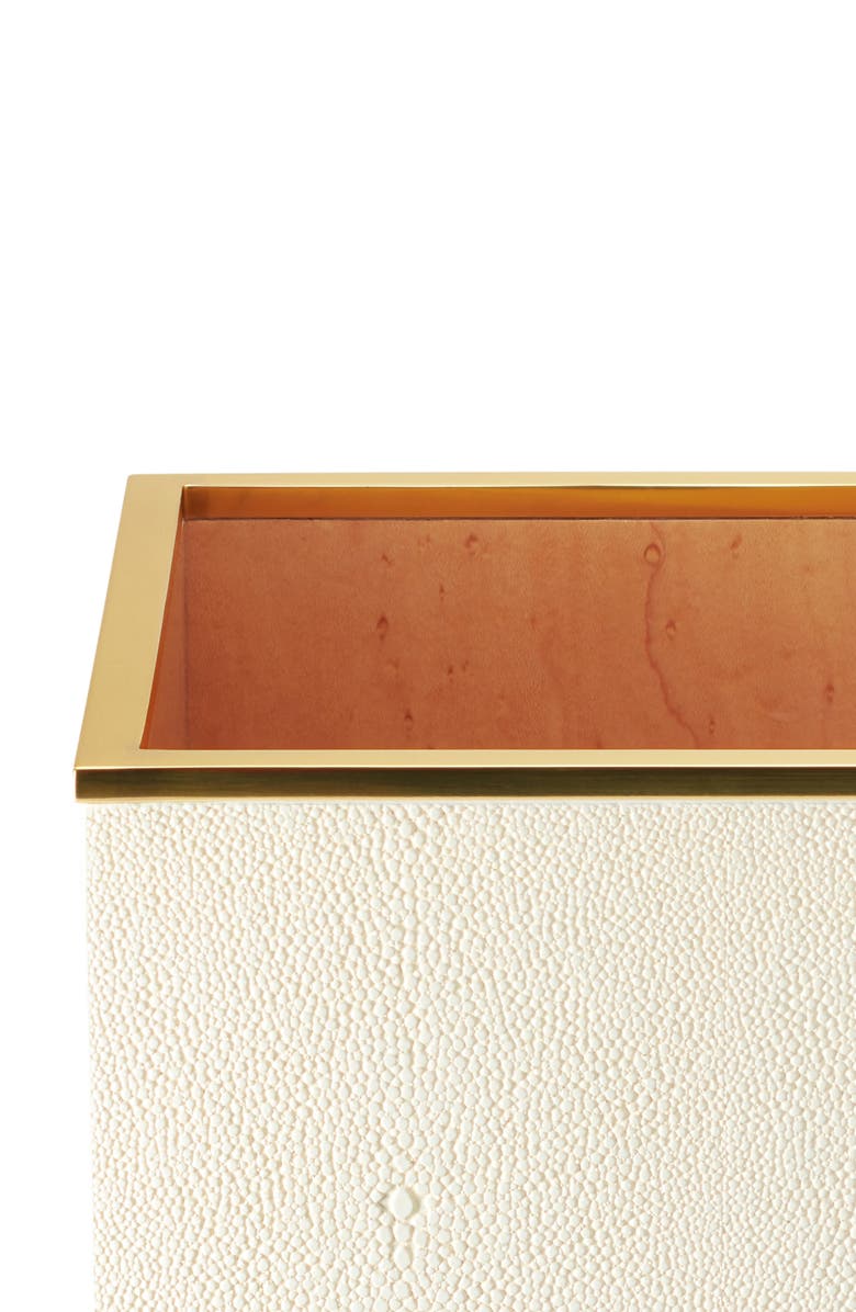 Aerin Shagreen Waste Basket, Alternate, color,