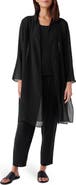 Eileen Fisher Sheer Silk Georgette Jacket