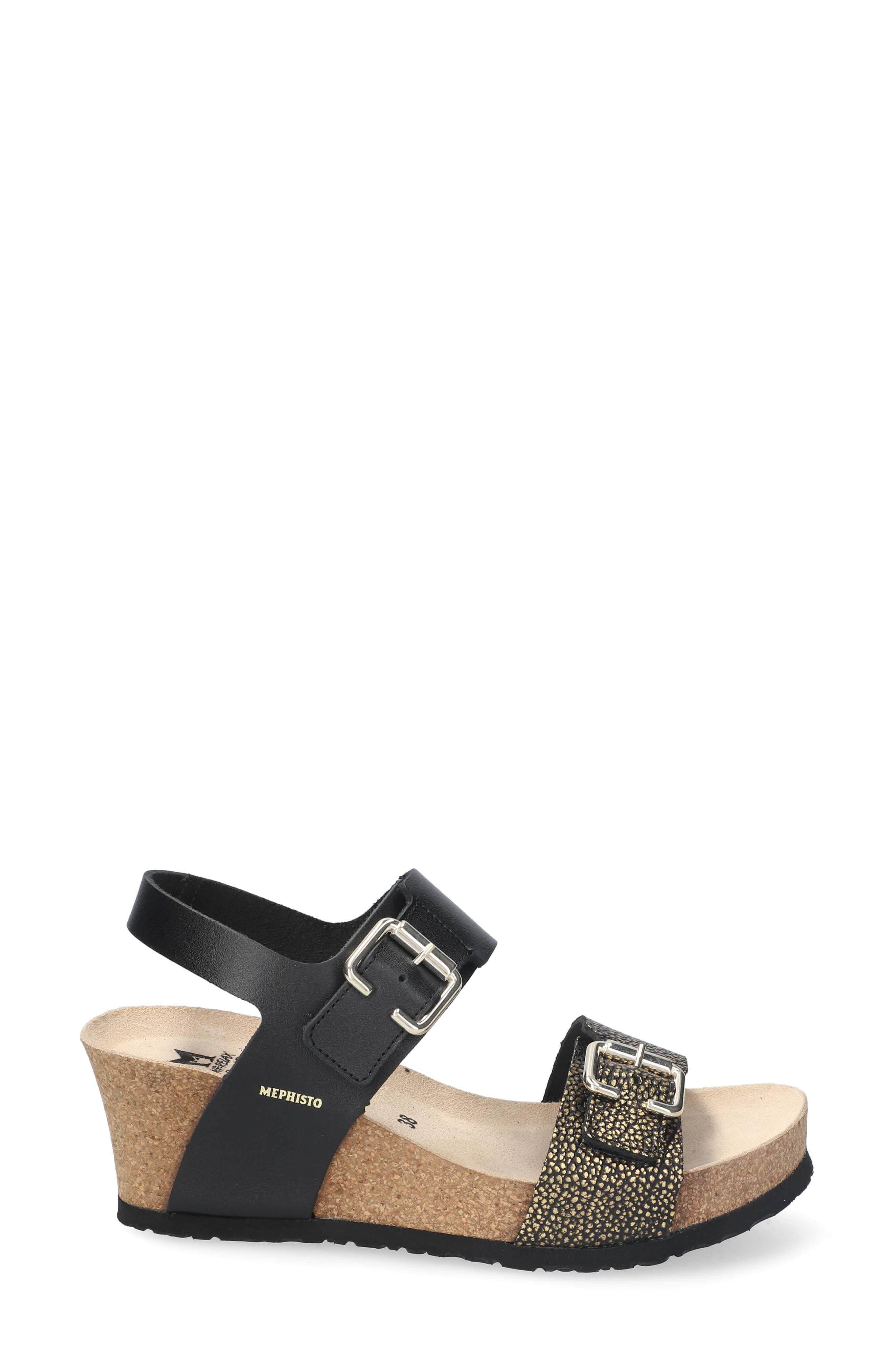 Lissandra Platform Wedge Sandal, Alternate, color, BLACK CONDOR