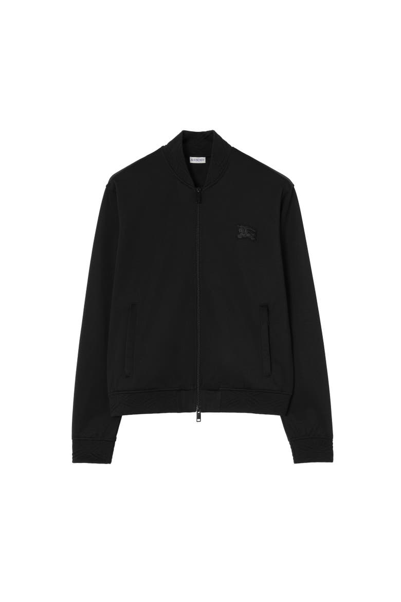 Cotton Blend Track Jacket, Alternate, color, Black